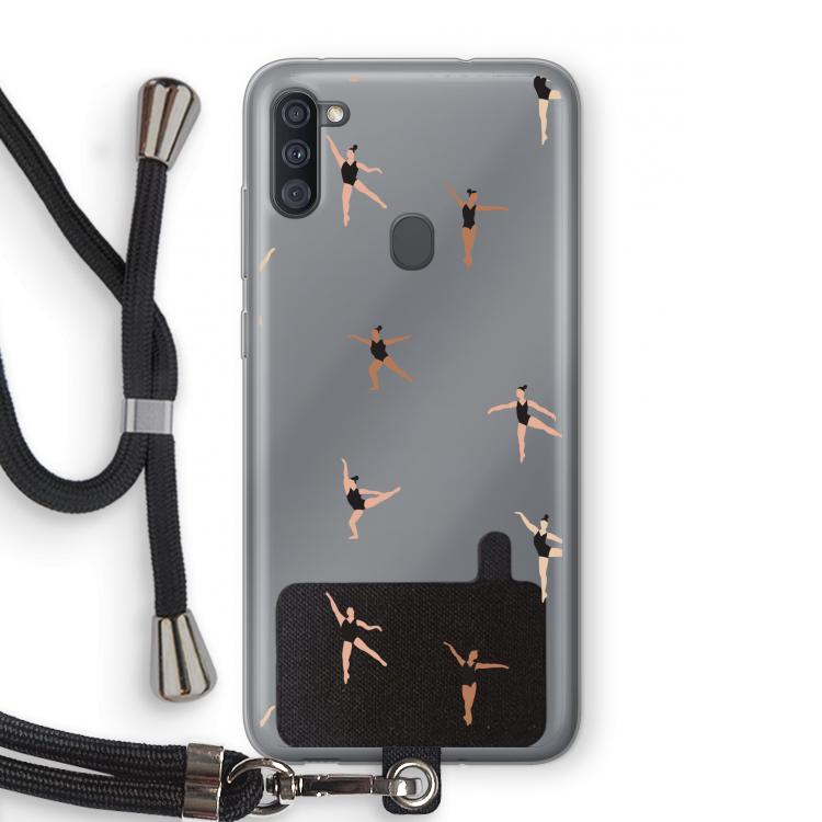 Dancing #1: Samsung Galaxy A11 Transparant Hoesje met koord
