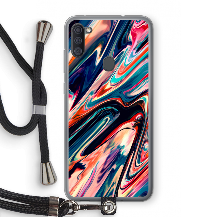 Quantum Being: Samsung Galaxy A11 Transparant Hoesje met koord