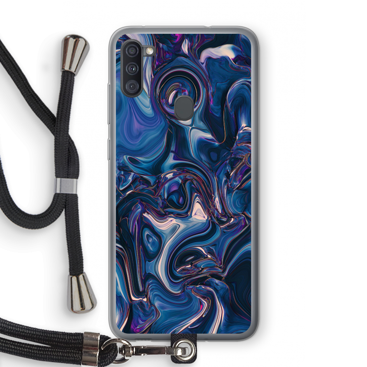 Mirrored Mirage: Samsung Galaxy A11 Transparant Hoesje met koord