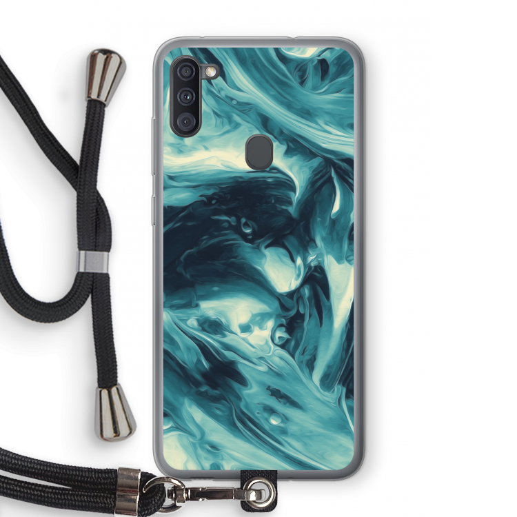 Dreaming About Whales: Samsung Galaxy A11 Transparant Hoesje met koord