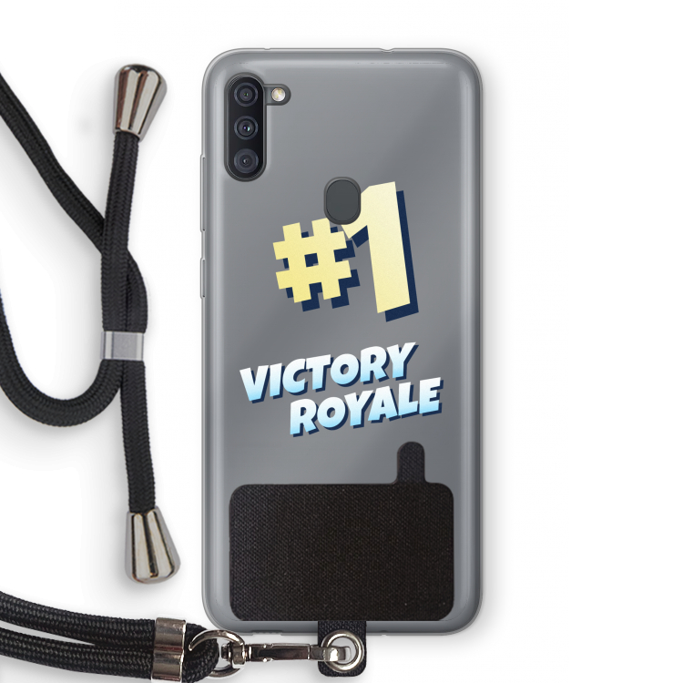 Victory Royale: Samsung Galaxy A11 Transparant Hoesje met koord