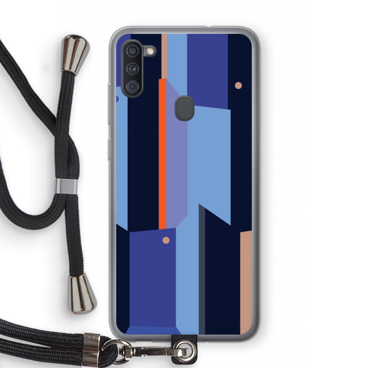 Gestalte 3: Samsung Galaxy A11 Transparant Hoesje met koord