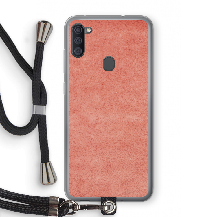 Marrakech Walls: Samsung Galaxy A11 Transparant Hoesje met koord