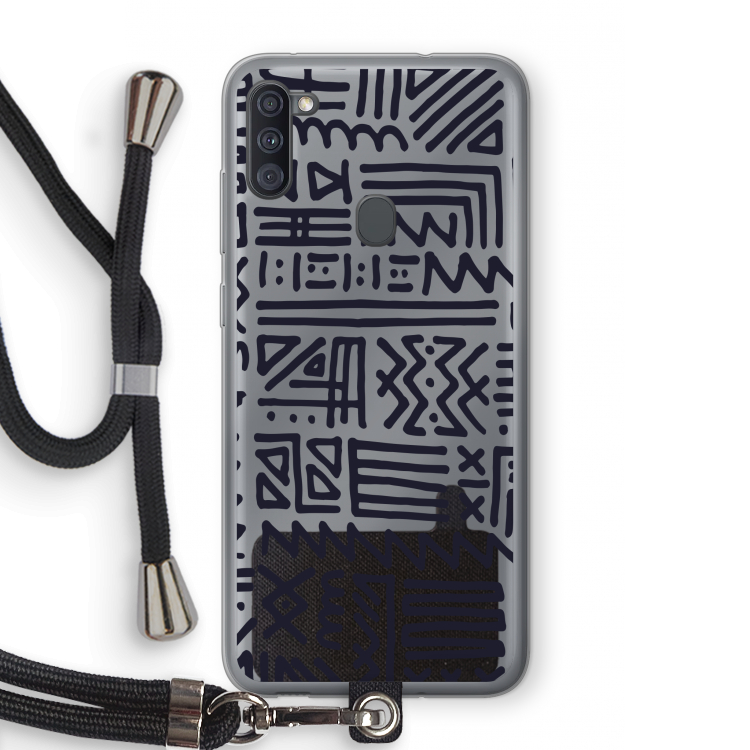 Marrakech print: Samsung Galaxy A11 Transparant Hoesje met koord