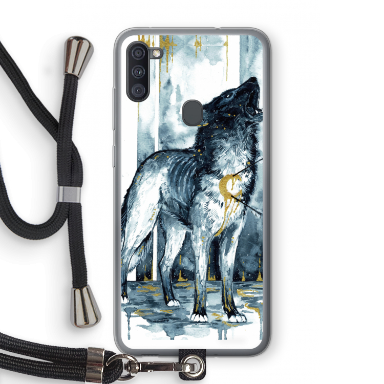 Bleeding Soul: Samsung Galaxy A11 Transparant Hoesje met koord