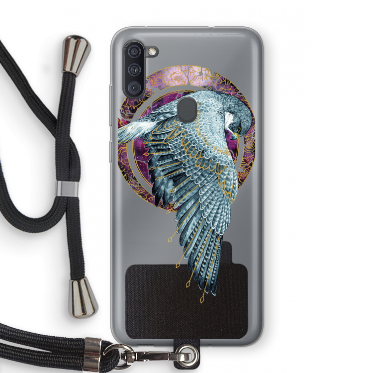 Golden Falcon: Samsung Galaxy A11 Transparant Hoesje met koord