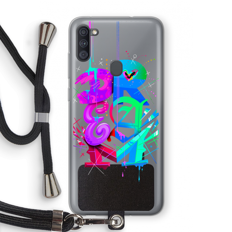 Dream: Samsung Galaxy A11 Transparant Hoesje met koord