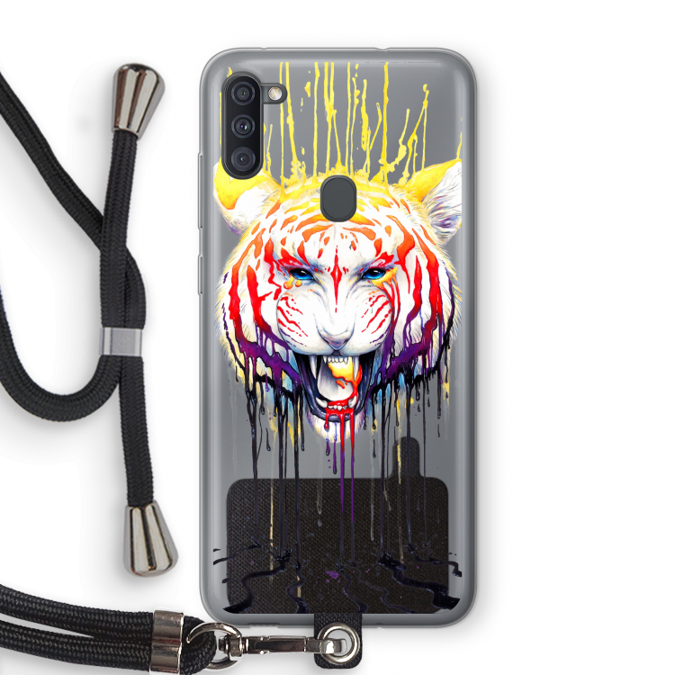 Fading: Samsung Galaxy A11 Transparant Hoesje met koord
