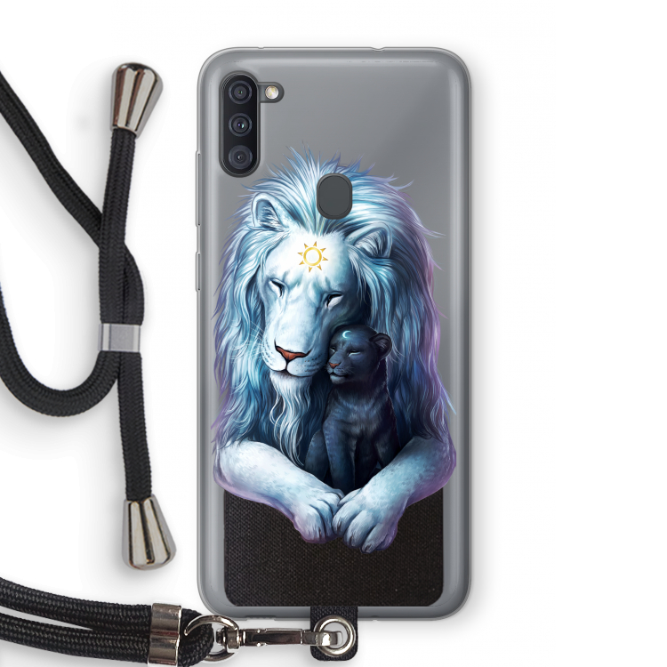 Child Of Light: Samsung Galaxy A11 Transparant Hoesje met koord