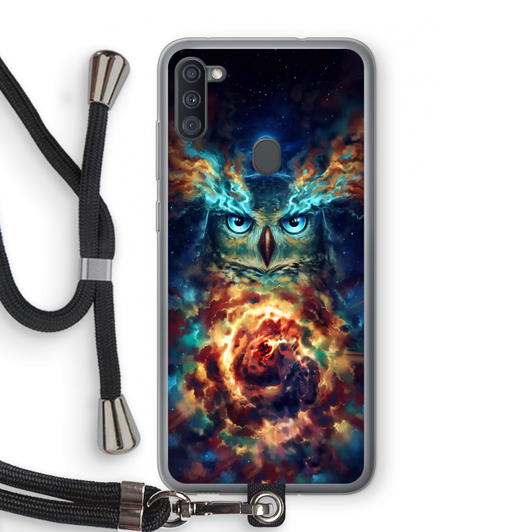 Aurowla: Samsung Galaxy A11 Transparant Hoesje met koord