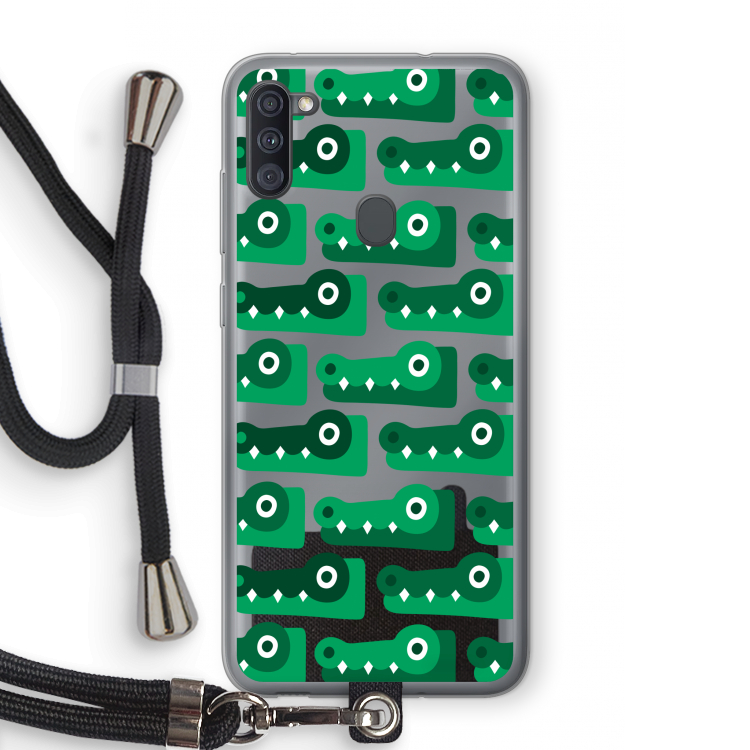 Crocs: Samsung Galaxy A11 Transparant Hoesje met koord
