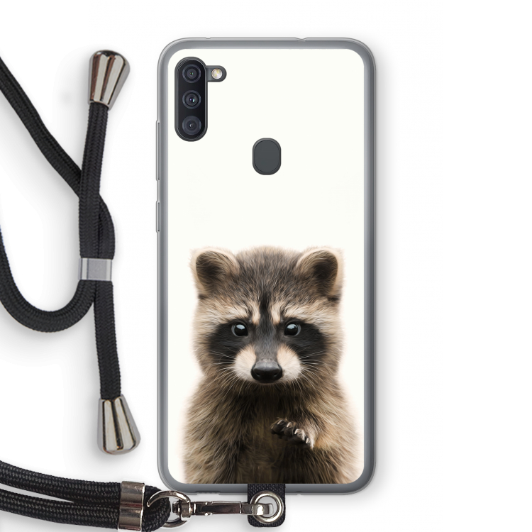 Rocco: Samsung Galaxy A11 Transparant Hoesje met koord