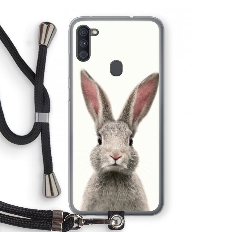 Daisy: Samsung Galaxy A11 Transparant Hoesje met koord