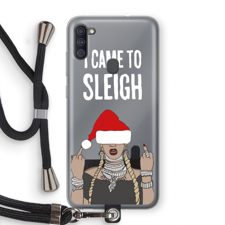 Came To Sleigh: Samsung Galaxy A11 Transparant Hoesje met koord