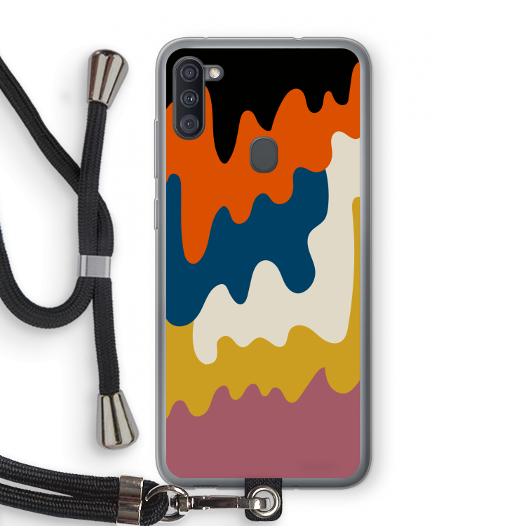 Baar A: Samsung Galaxy A11 Transparant Hoesje met koord
