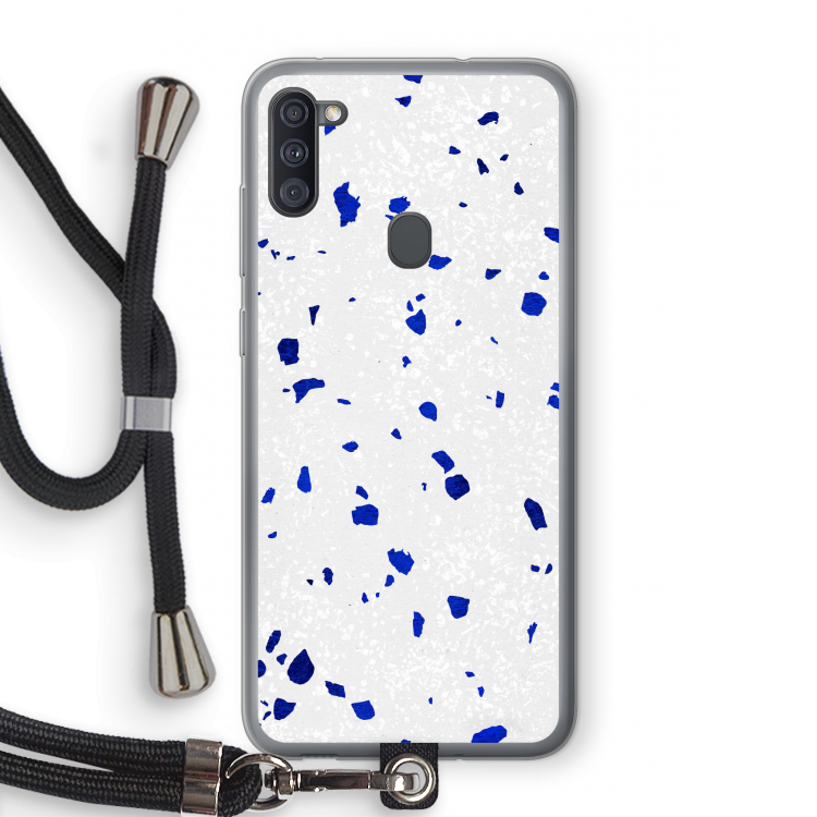 Terrazzo N°5: Samsung Galaxy A11 Transparant Hoesje met koord