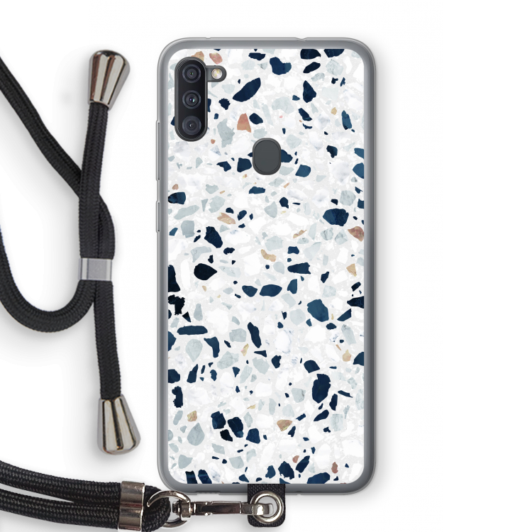 Terrazzo N°1: Samsung Galaxy A11 Transparant Hoesje met koord