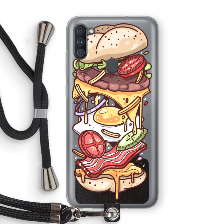 Diet Coke Please: Samsung Galaxy A11 Transparant Hoesje met koord