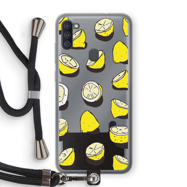 When Life Gives You Lemons...: Samsung Galaxy A11 Transparant Hoesje met koord