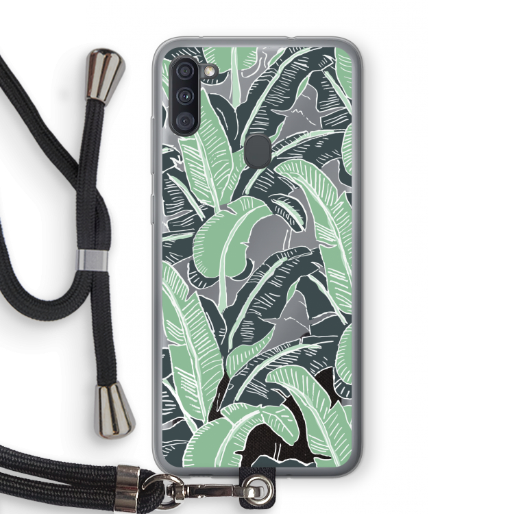 This Sh*t Is Bananas: Samsung Galaxy A11 Transparant Hoesje met koord