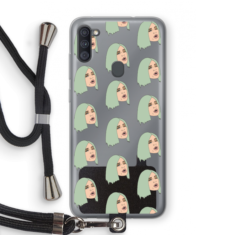 King Kylie: Samsung Galaxy A11 Transparant Hoesje met koord
