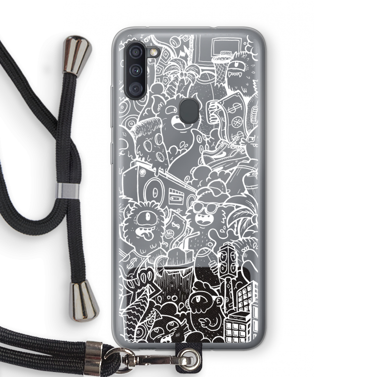 Vexx City #2: Samsung Galaxy A11 Transparant Hoesje met koord