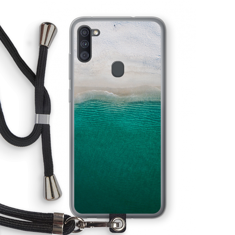 Stranded: Samsung Galaxy A11 Transparant Hoesje met koord