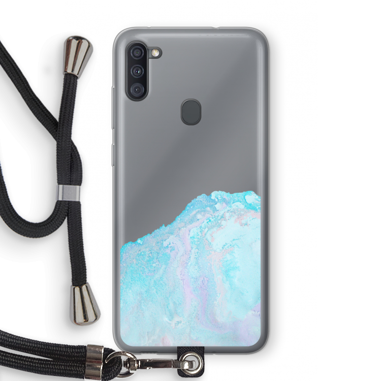 Fantasie pastel: Samsung Galaxy A11 Transparant Hoesje met koord