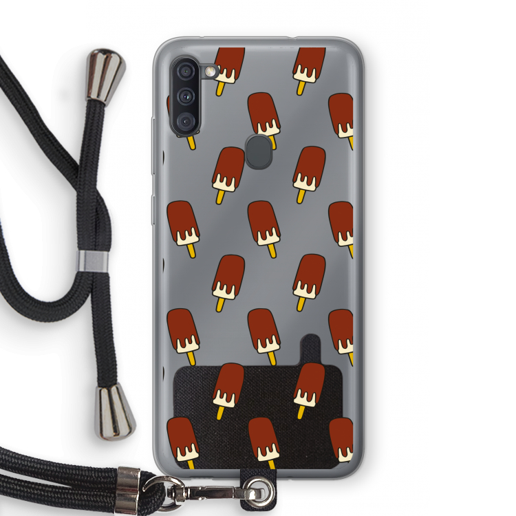 Yummy: Samsung Galaxy A11 Transparant Hoesje met koord