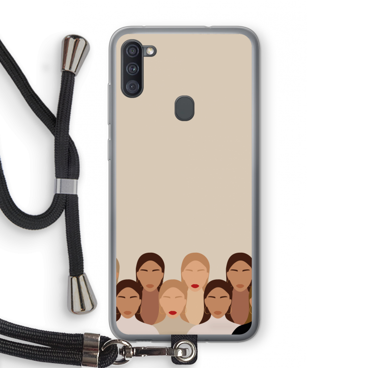 Girls girls girls: Samsung Galaxy A11 Transparant Hoesje met koord