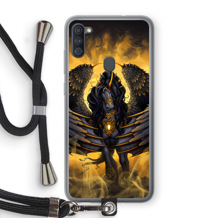 Pegasus: Samsung Galaxy A11 Transparant Hoesje met koord