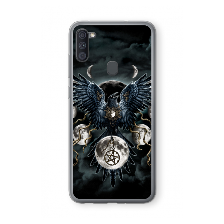 Sinister Wings: Samsung Galaxy A11 Transparant Hoesje