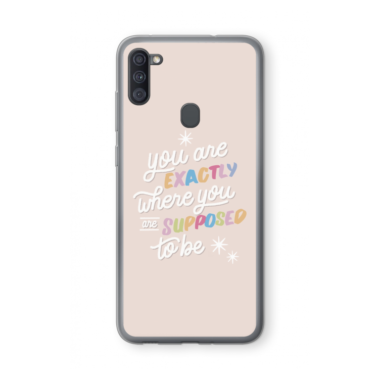 Right Place: Samsung Galaxy A11 Transparant Hoesje