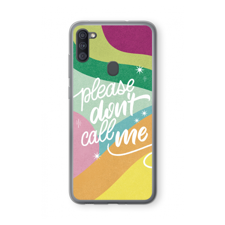 Don't call: Samsung Galaxy A11 Transparant Hoesje