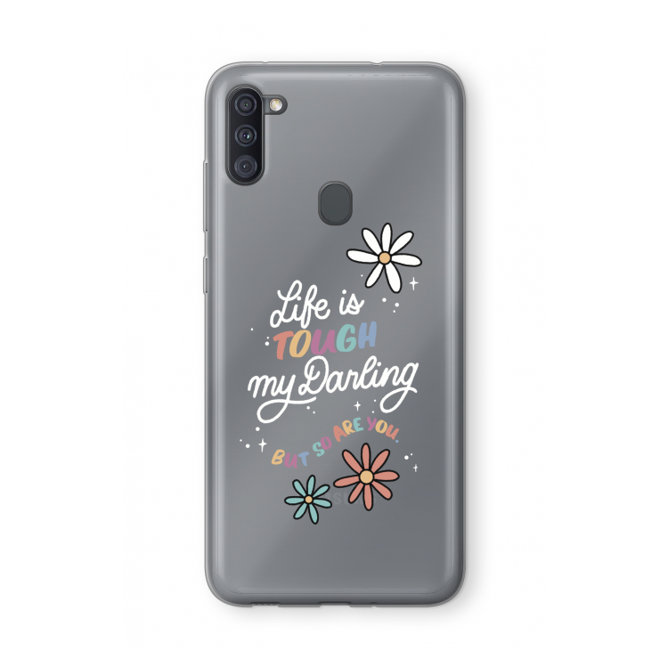 Tough Life: Samsung Galaxy A11 Transparant Hoesje