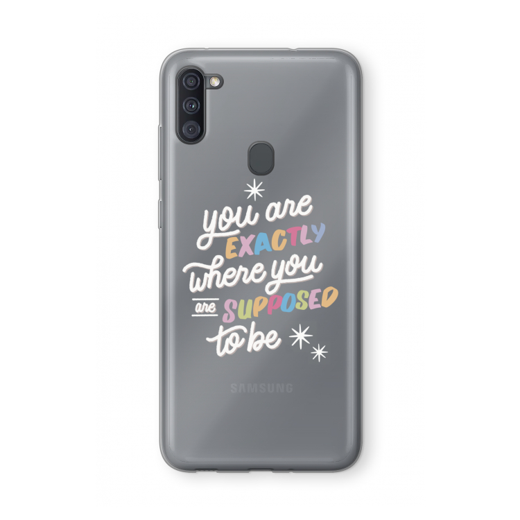 Right Place: Samsung Galaxy A11 Transparant Hoesje
