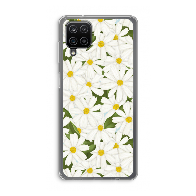 Summer Daisies: Samsung Galaxy A12 Transparant Hoesje