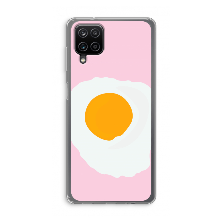 Sunny side up: Samsung Galaxy A12 Transparant Hoesje
