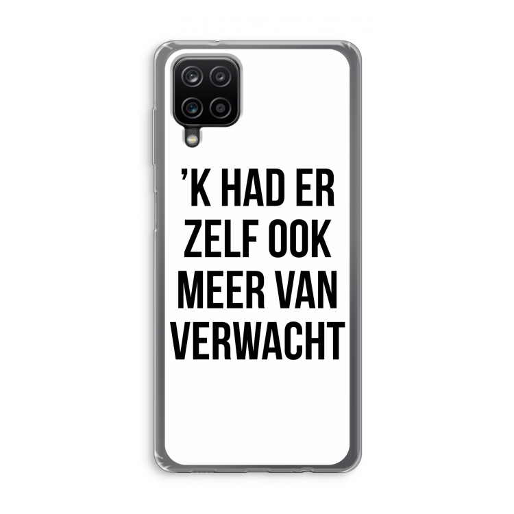 Meer verwacht: Samsung Galaxy A12 Transparant Hoesje