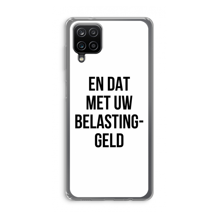 Belastinggeld: Samsung Galaxy A12 Transparant Hoesje