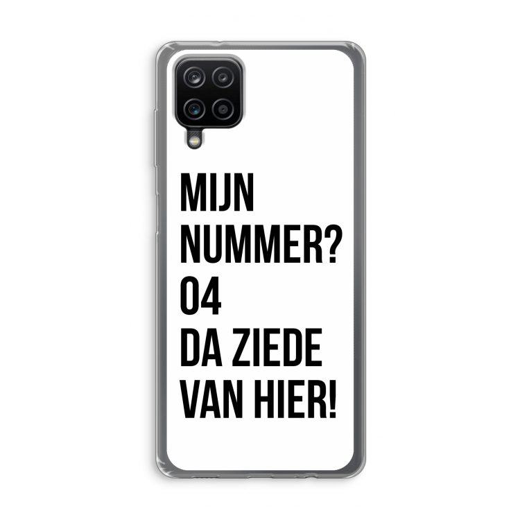 Da ziede van hier: Samsung Galaxy A12 Transparant Hoesje