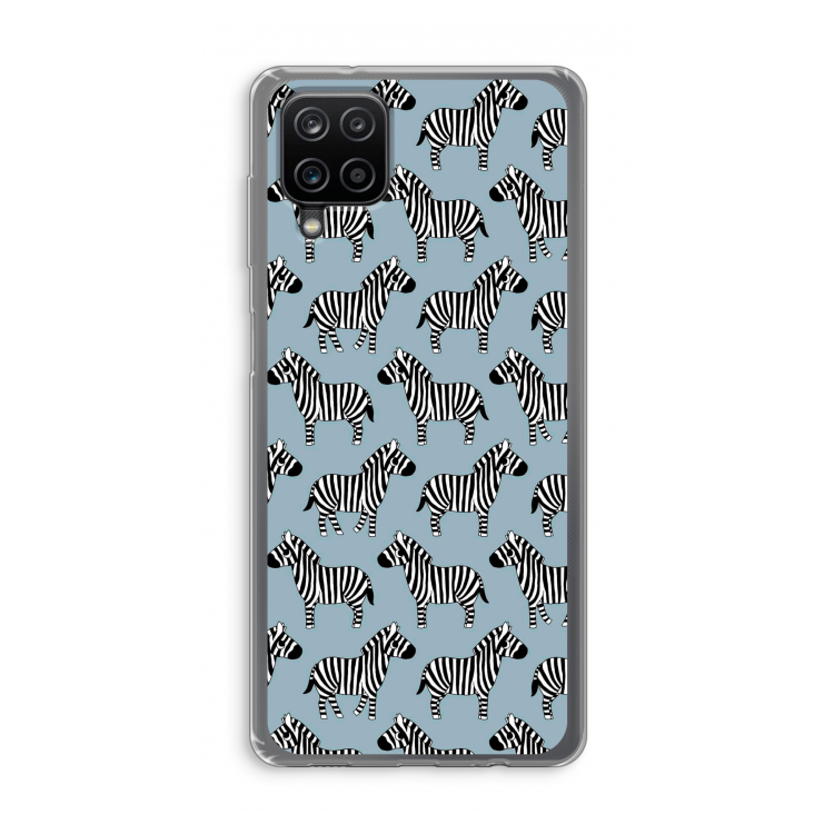 Zebra: Samsung Galaxy A12 Transparant Hoesje