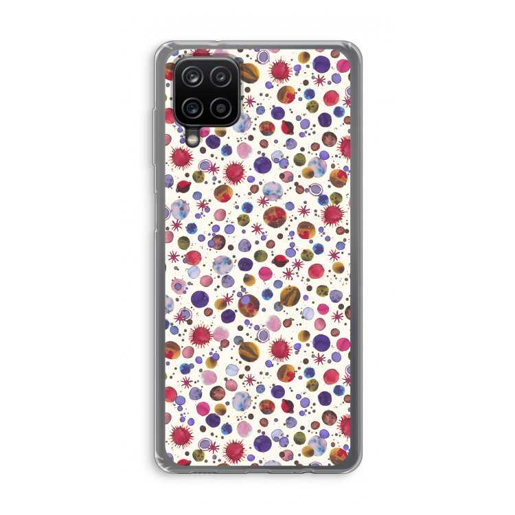 Planets Space: Samsung Galaxy A12 Transparant Hoesje