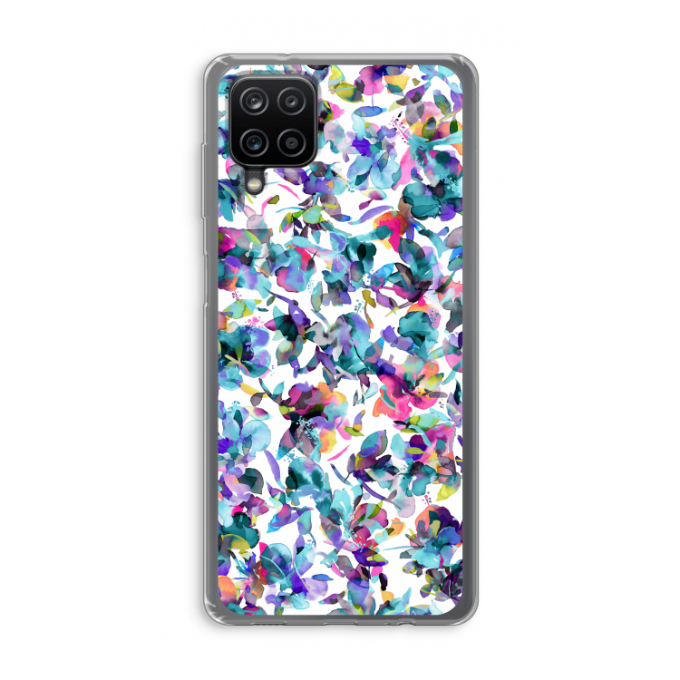 Hibiscus Flowers: Samsung Galaxy A12 Transparant Hoesje