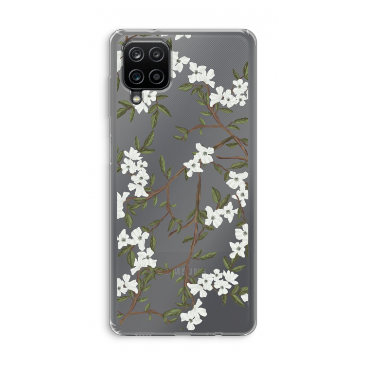 Blossoming spring: Samsung Galaxy A12 Transparant Hoesje