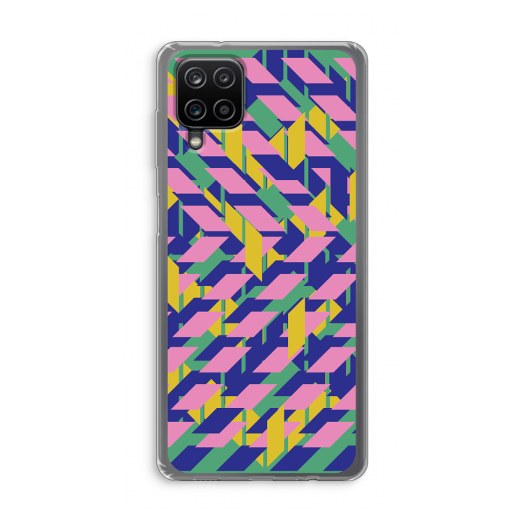 Skew Blush 1: Samsung Galaxy A12 Transparant Hoesje