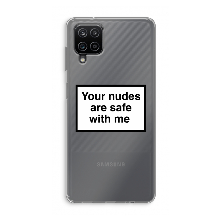 Safe with me: Samsung Galaxy A12 Transparant Hoesje