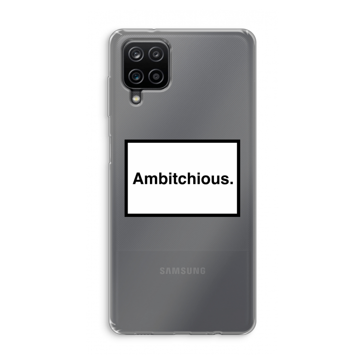 Ambitchious: Samsung Galaxy A12 Transparant Hoesje