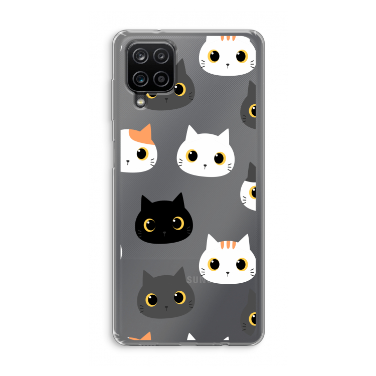 Katten: Samsung Galaxy A12 Transparant Hoesje
