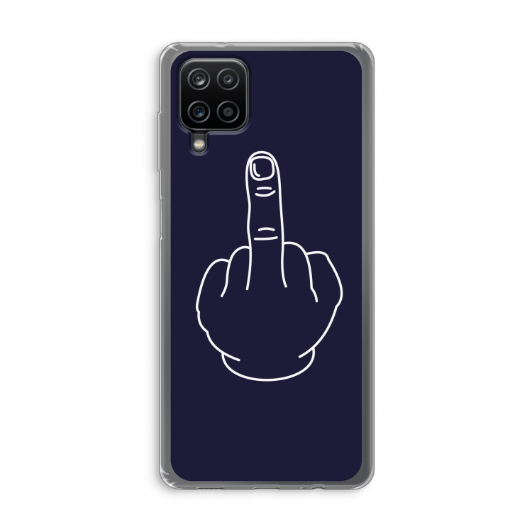 F**k U: Samsung Galaxy A12 Transparant Hoesje